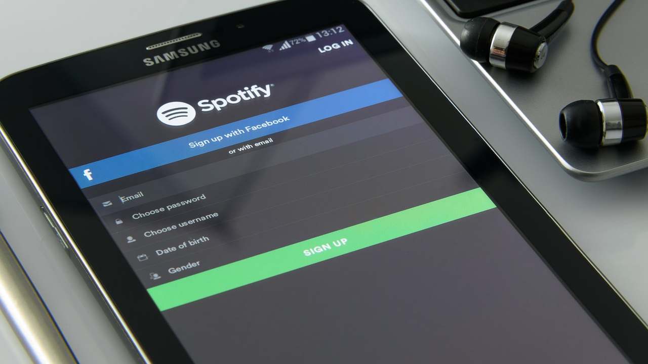 Un collegamento a Spotify da smartphone