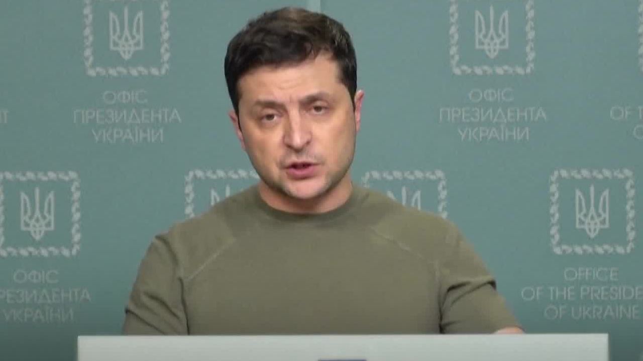 Il presidente dell'Ucraina, Volodymyr Zelensky