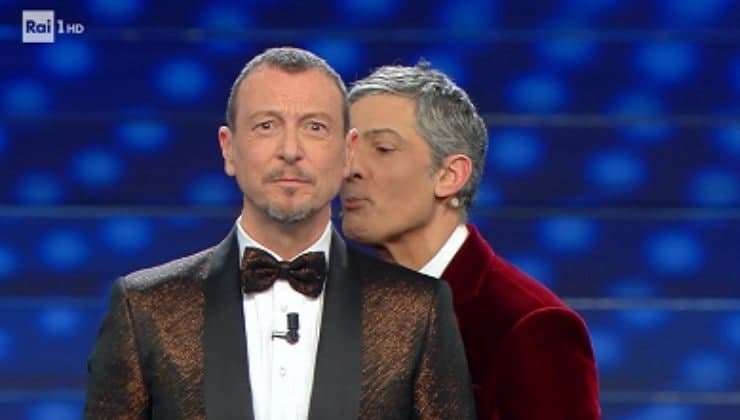 Amadeus e Rosario Fiorello Sanremo 2023