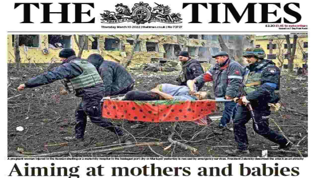 La donna incinta morta in Ucraina