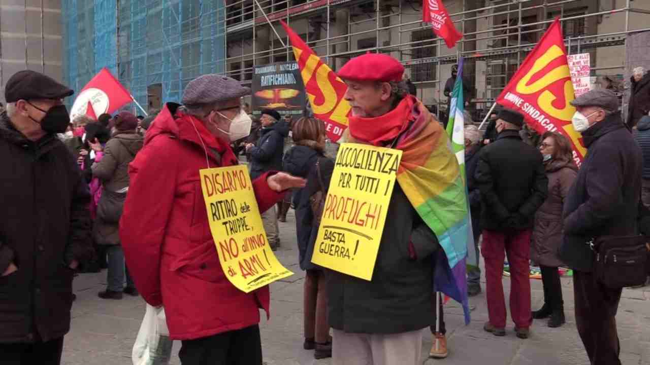 Manifestazione per la pace in Ucraina a Firenze