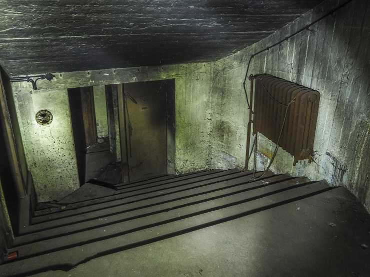 L'ingresso di un bunker