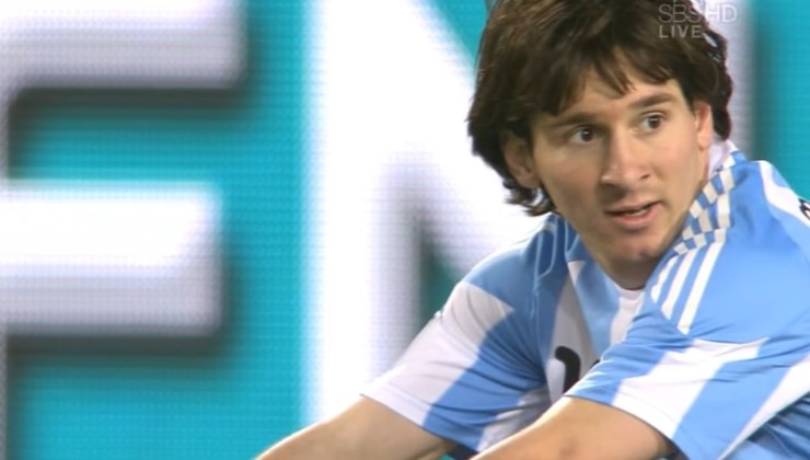 Argentina-Nigeria, Mondiali 2010: Lionel Messi non crede ai suoi occhi