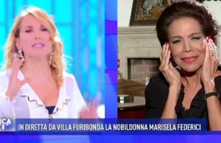 Lite Marisela Federici e Barbara D'Urso