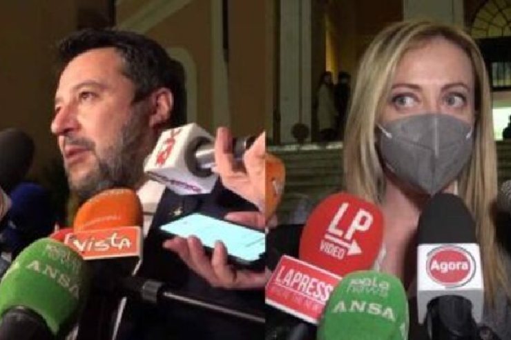 Matteo Salvini e Giorgia Meloni si sfidato nel centrodestra
