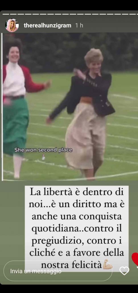 Michella Hunziker, omaggia Lady Diana