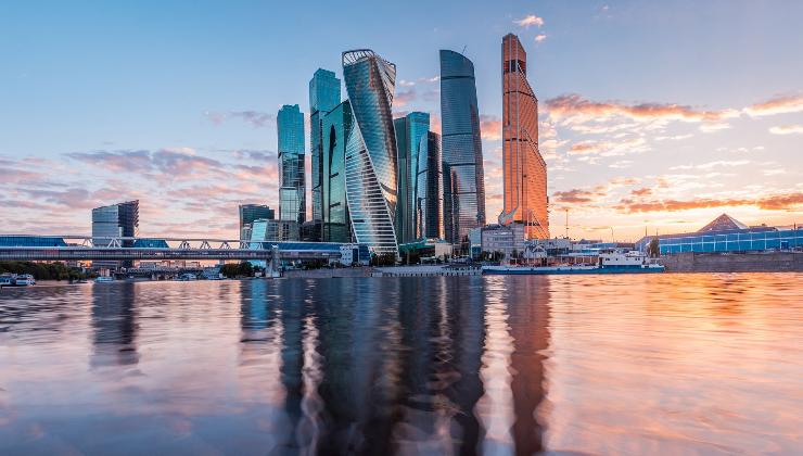 Grattacieli nel cuore economico di Mosca