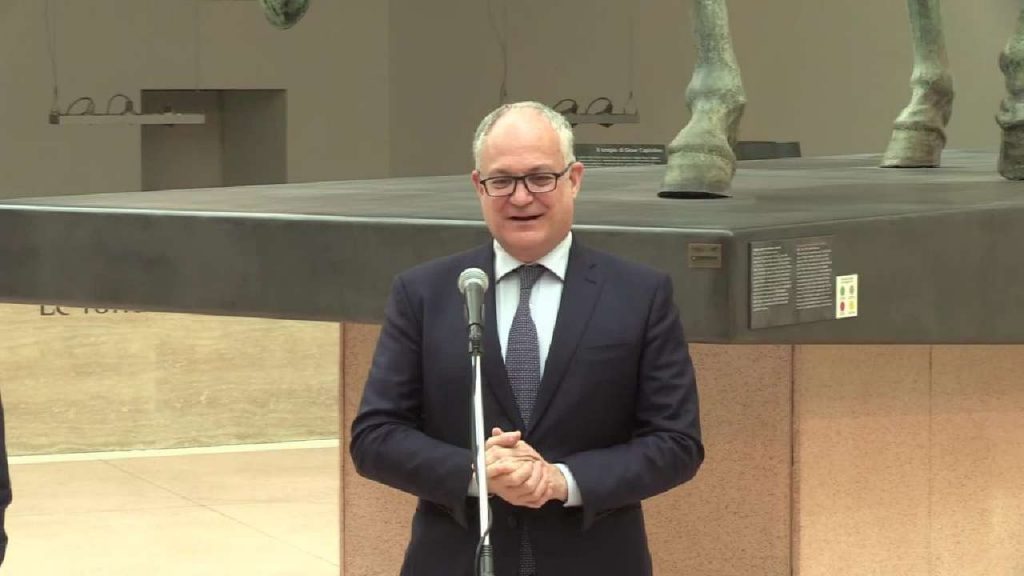 Roberto Gualtieri prima di Roma-Lazio