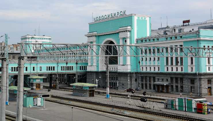 Una stazione ferroviaria in Russia