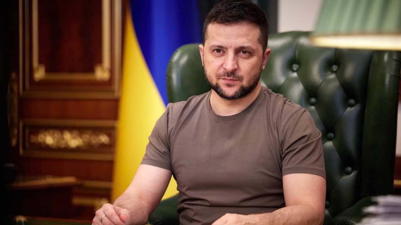 Il presidente dell'Ucraina, Volodymyr Zelensky,