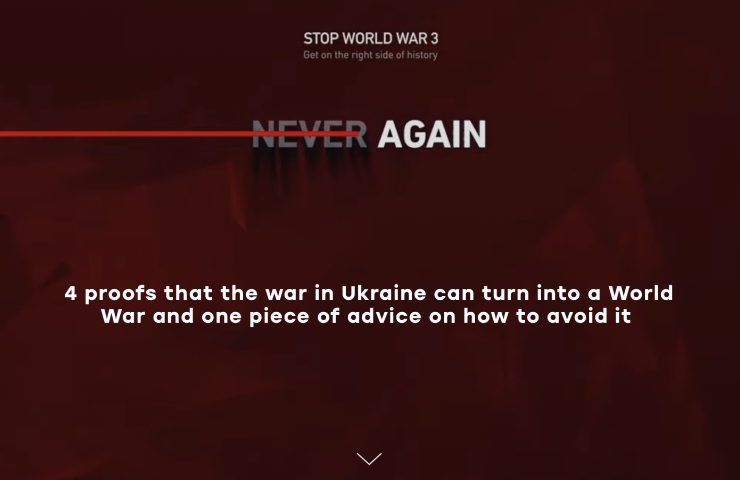 Homepage Never Again Putin Hitler