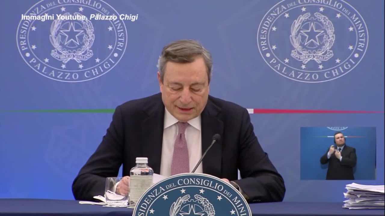 Mario Draghi Cdm caro energia