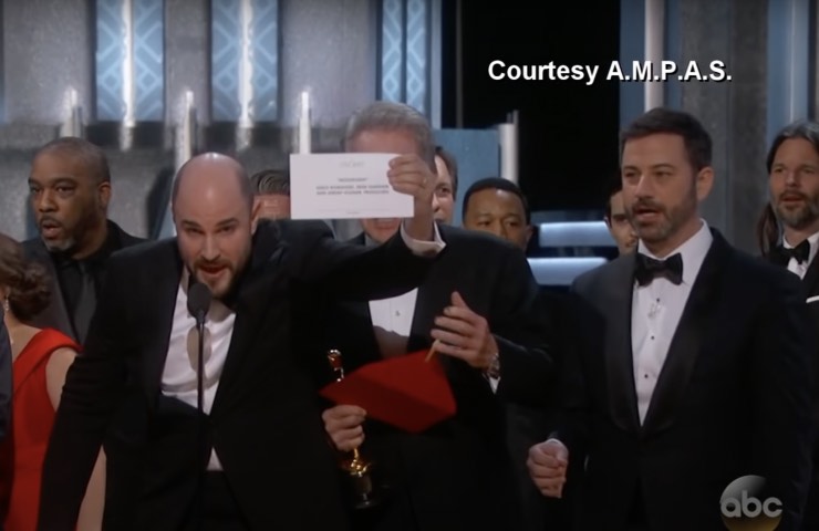 Annuncio sbagliato vincitore miglio film Oscar 2017