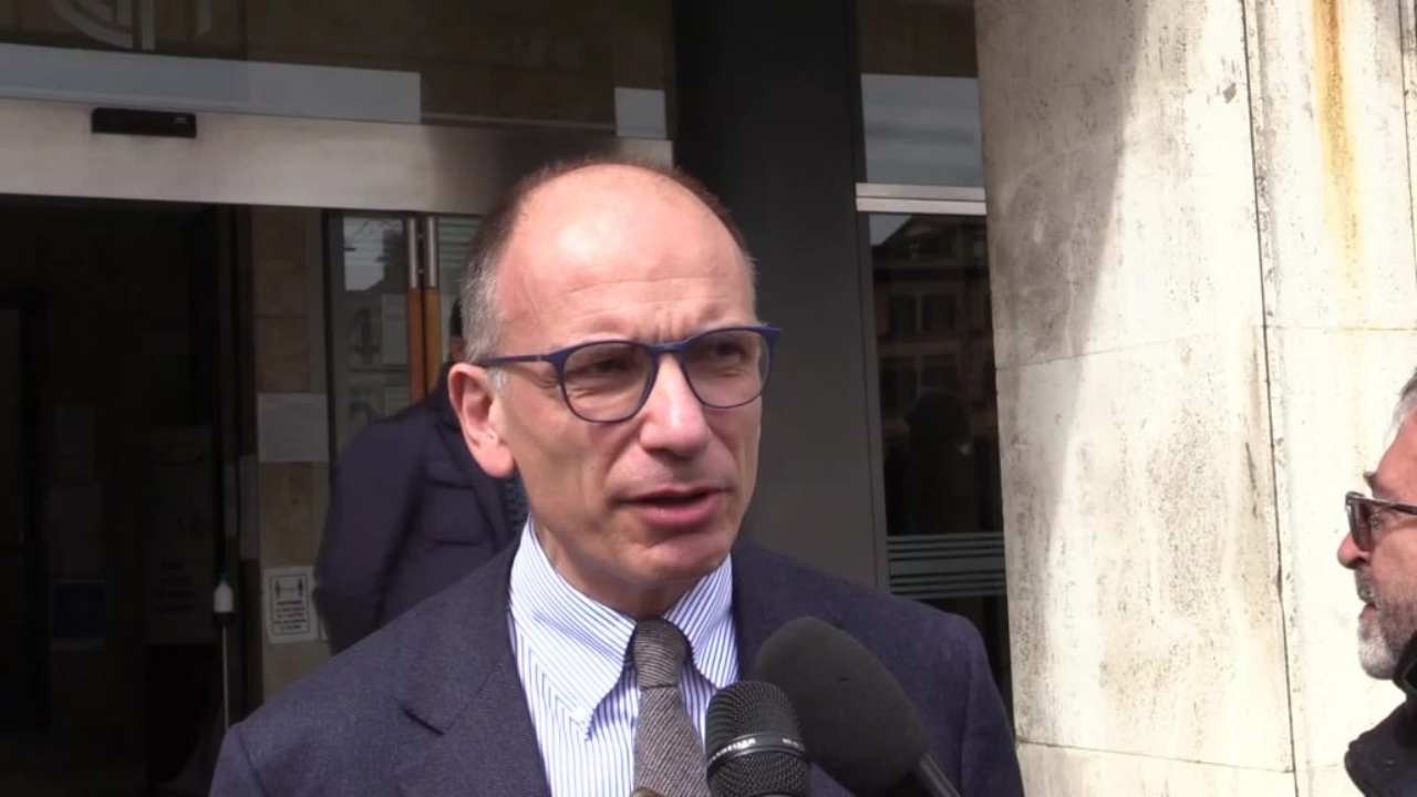 Il segretario del Pd, Enrico Letta