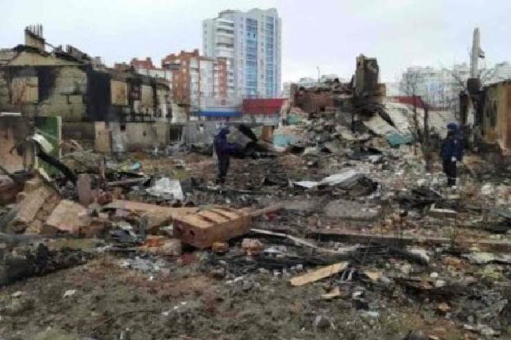 Un'immagine della guerra in Ucraina