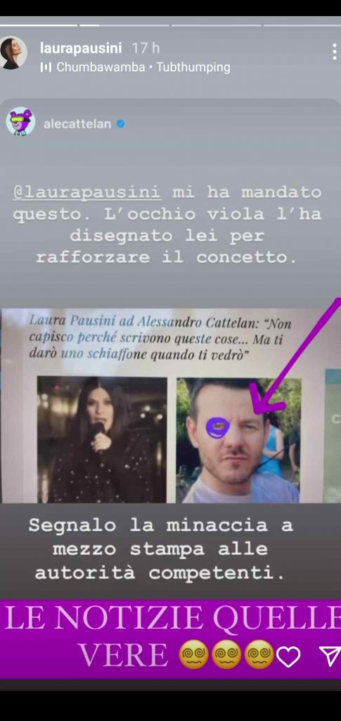 Laura Pausini contro Cattelan