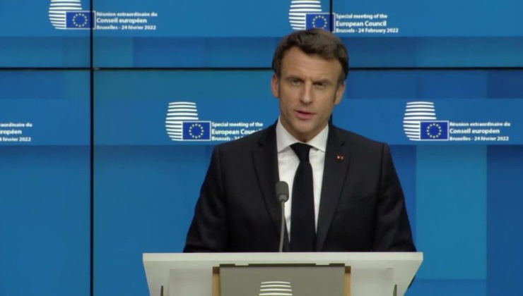 Un discorso di Macron al Consiglio europeo