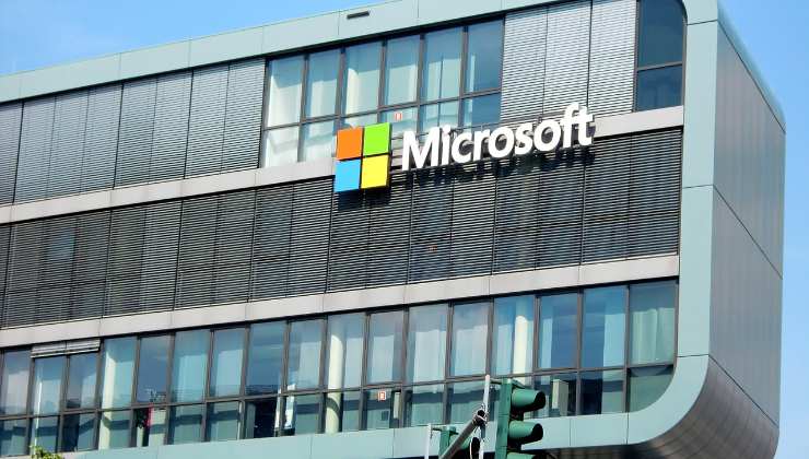 Facciata di uno degli uffici di Microsoft in Europa, a Colonia