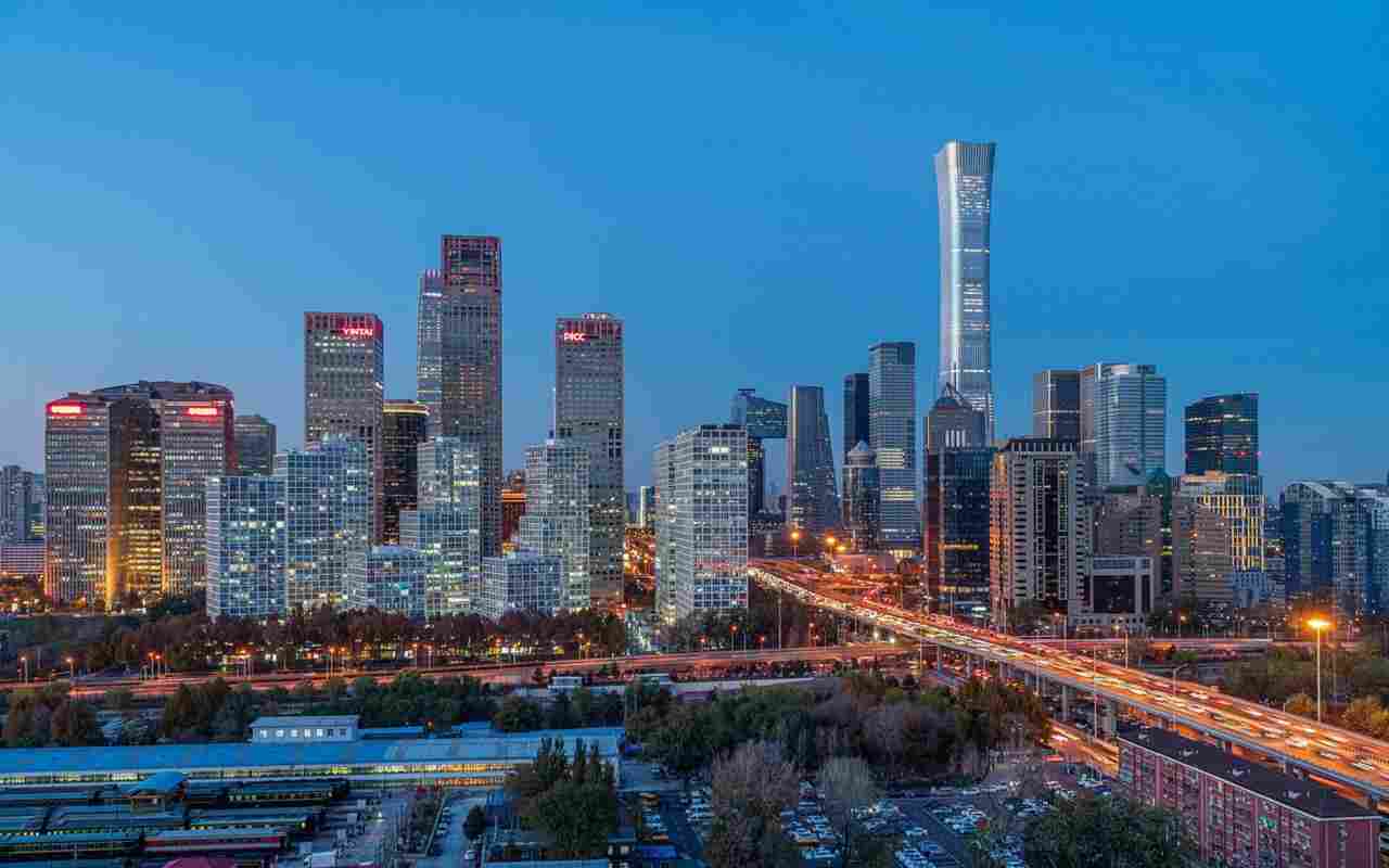 La skyline di Pechino