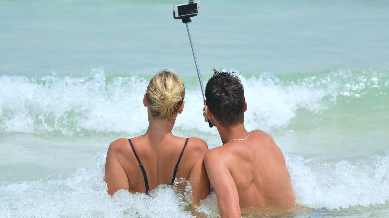 Selfie scattato da una coppia