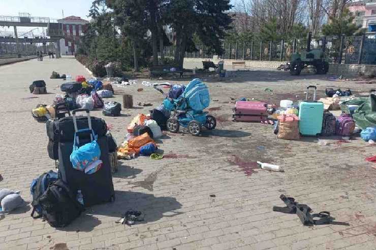L'attacco alla stazione di Kramatorsk