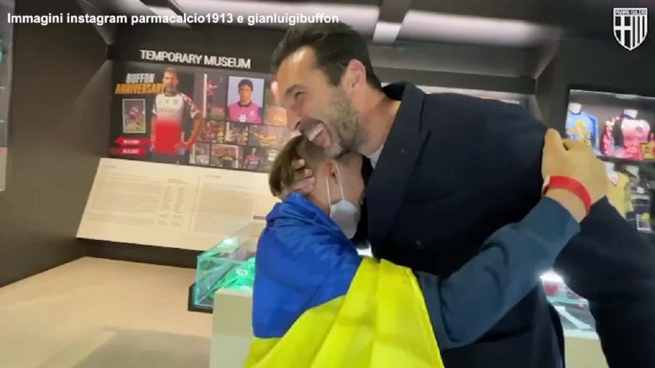 Il piccolo Vlad incontra Buffon