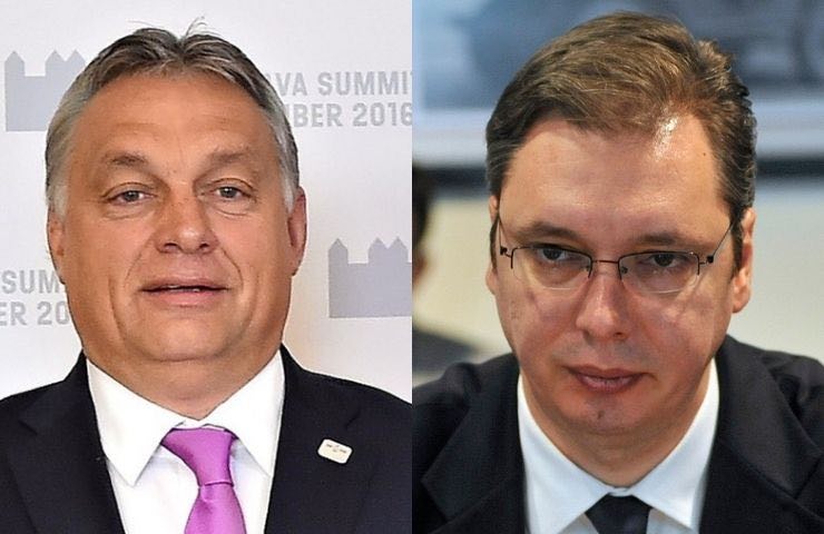 Viktor Orban e Aleksandar Vucic Russia