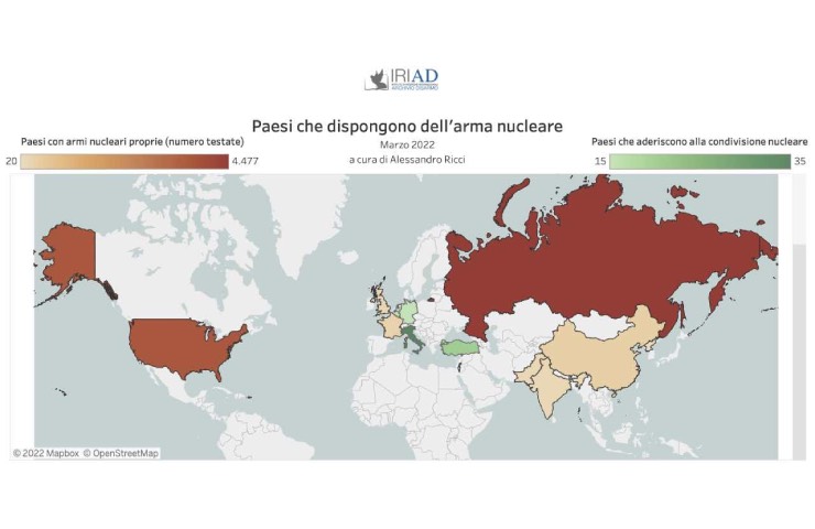Mappa nucleare Russia