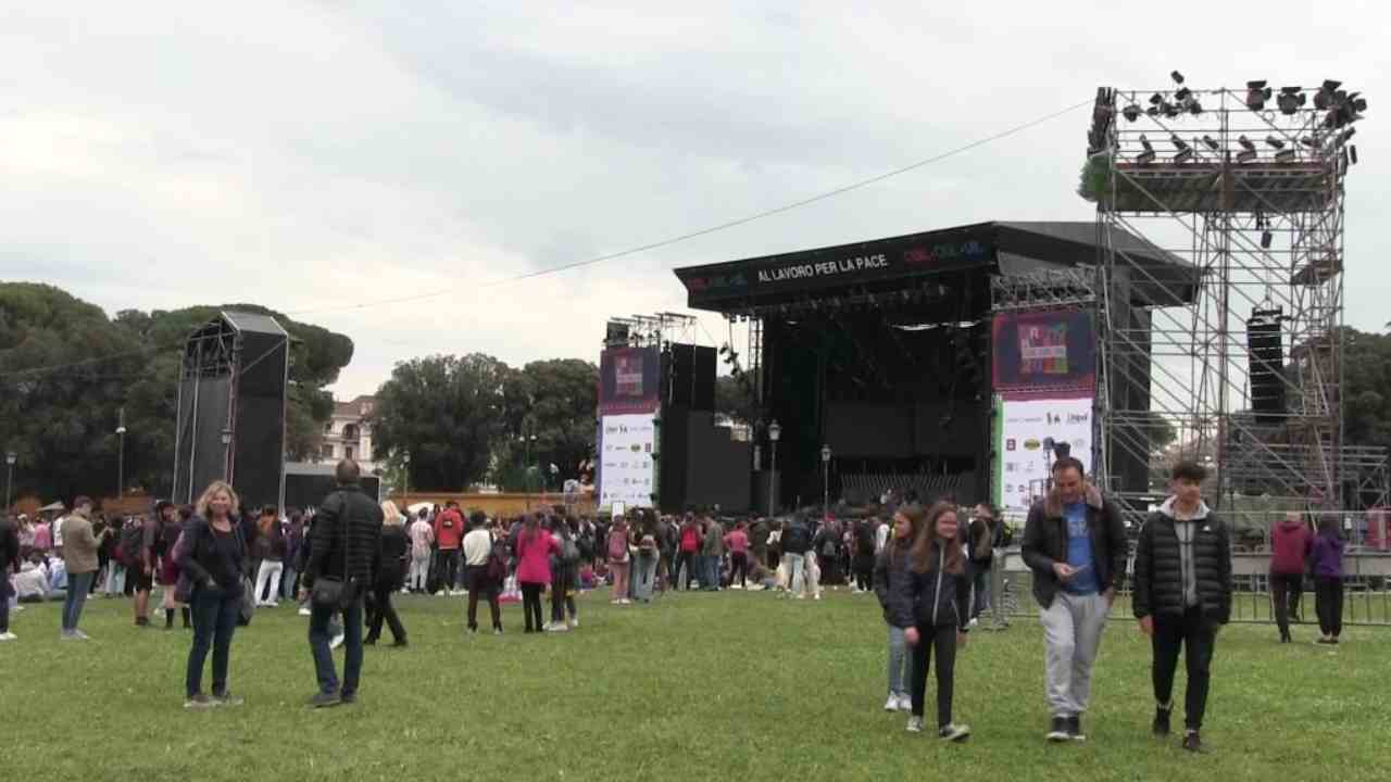 Concerto Primo maggio in piazza San Giovanni, a Roma