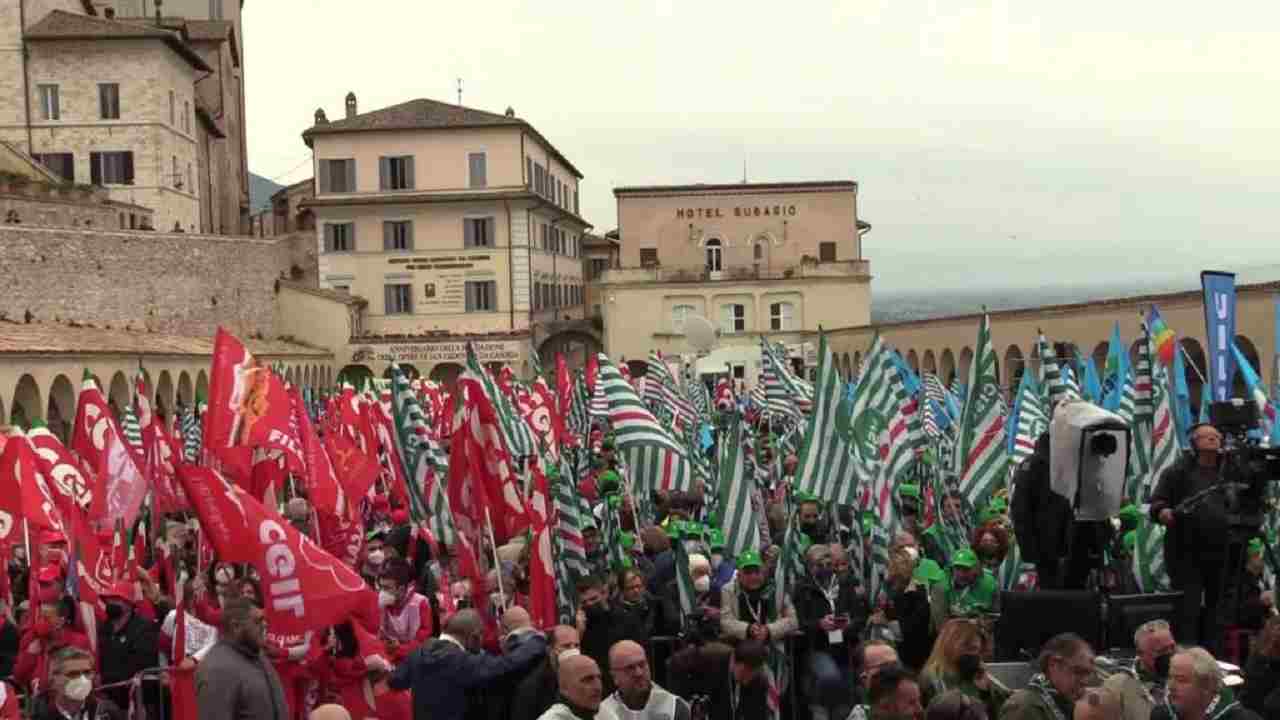 La manifestazione del primo maggio ad Assisi