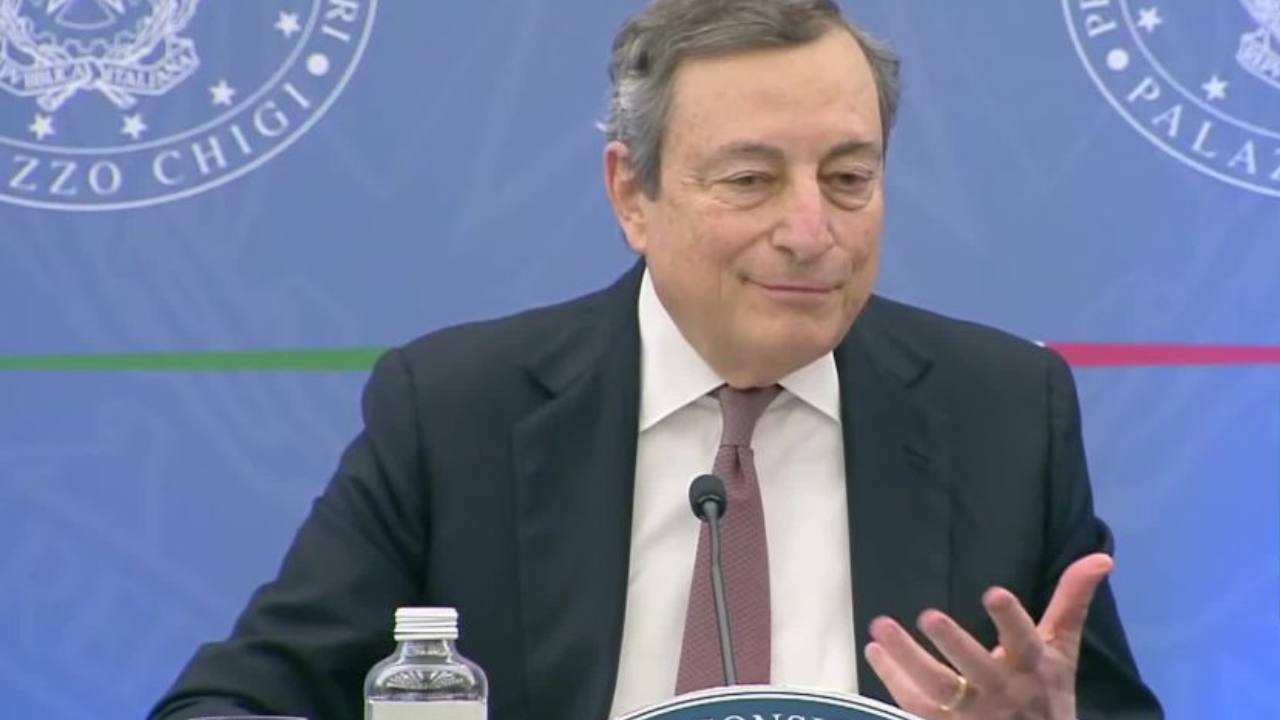 Il presidente del Consiglio, Mario Draghi