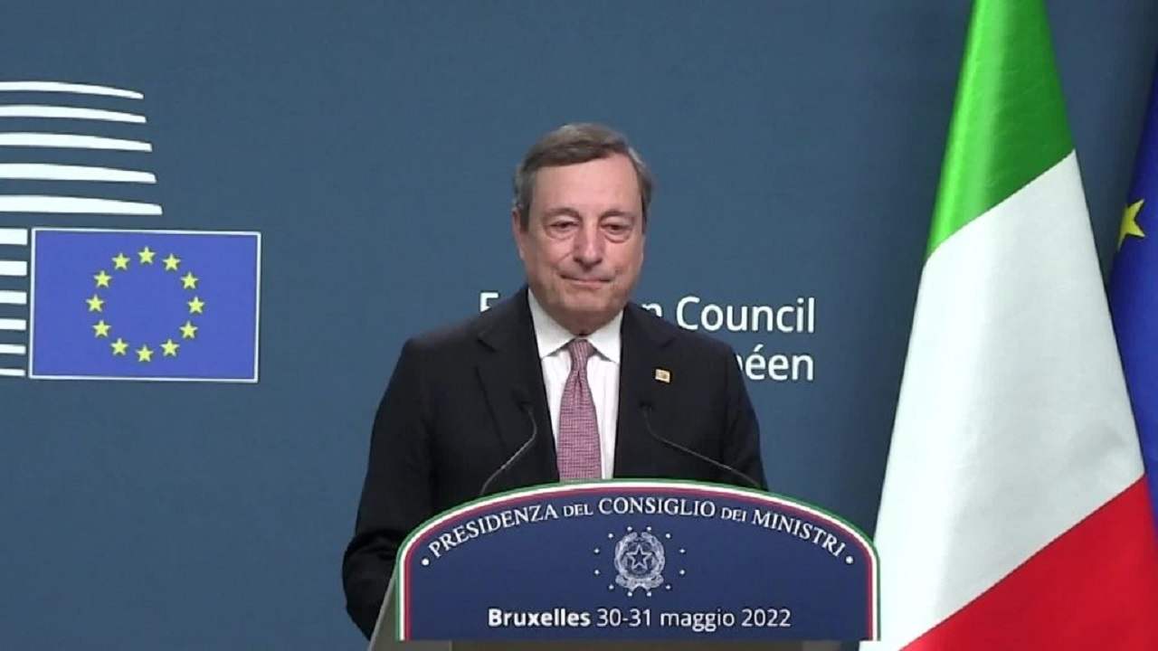 Il premier Mario Draghi