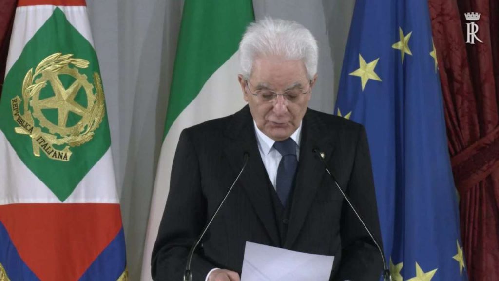 Il presidente della Repubblica, Sergio Mattarella