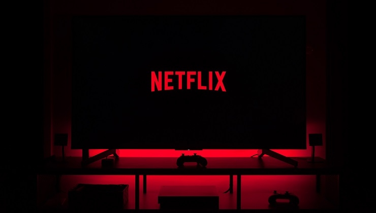 Netflix sullo schermo di una smart tv