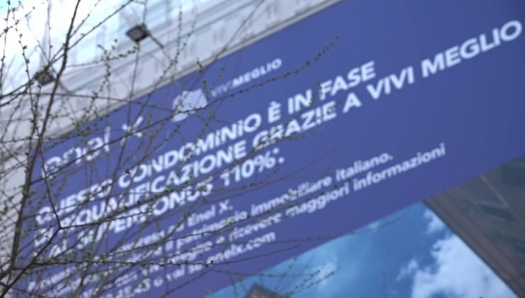 Un condominio in corso di riqualificazione grazie al Superbonus 110%