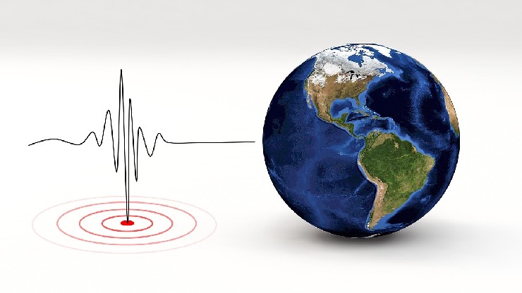 Un'immagine del terremoto