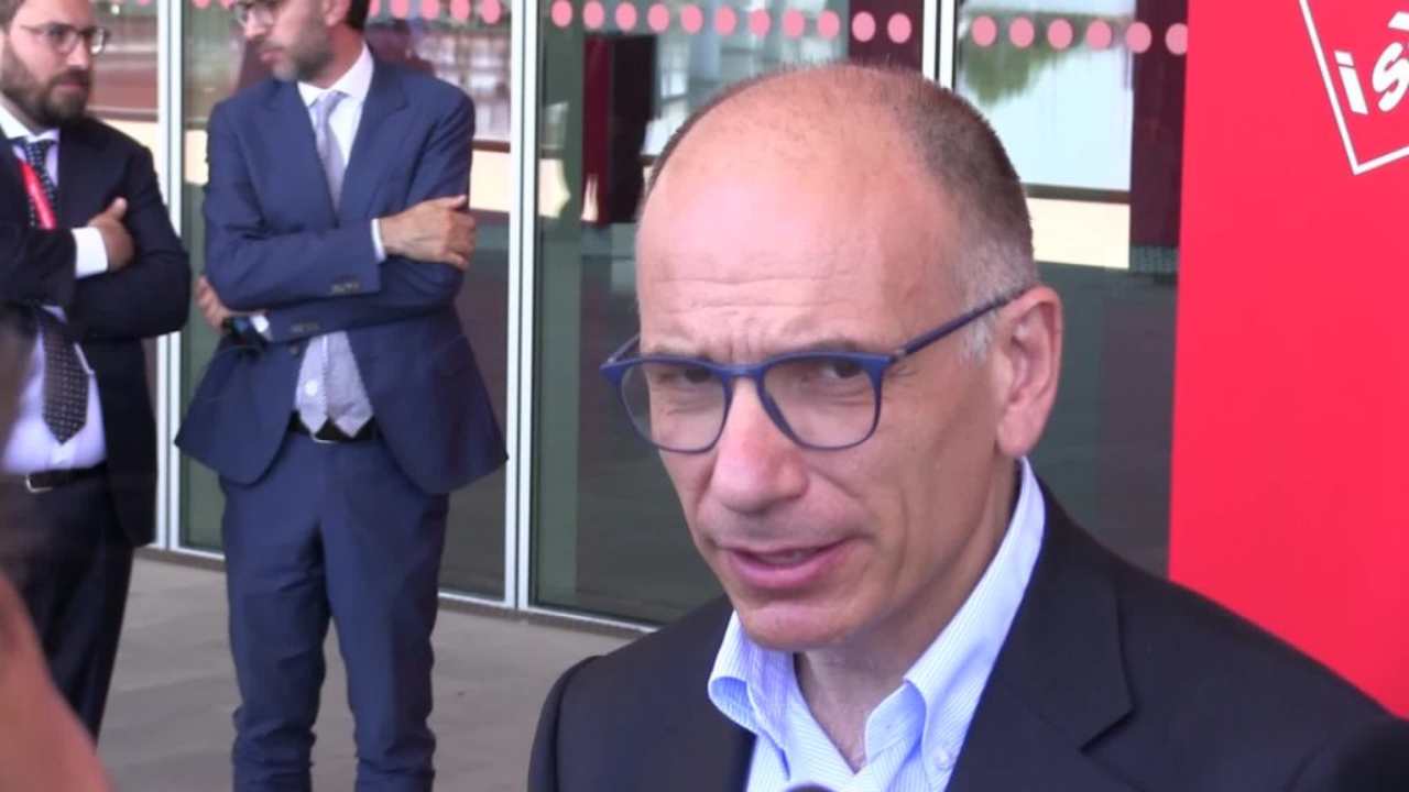 Il segretario del Pd, Enrico Letta