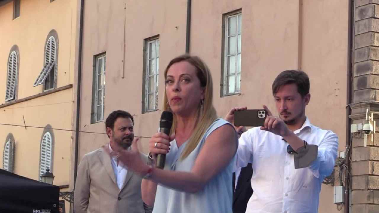 Giorgia Meloni, la leader di FdI