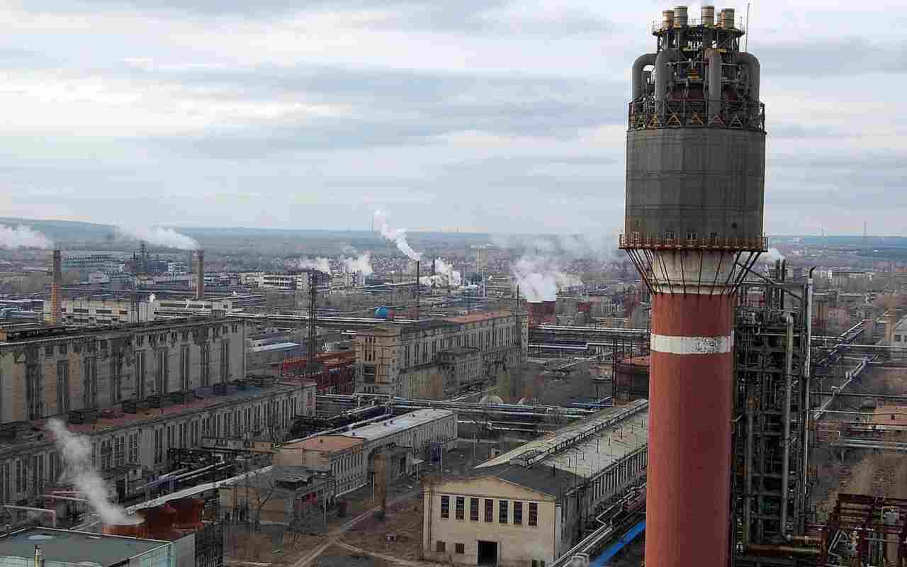 Ucraina, l'impianto Azot a Severodonetsk