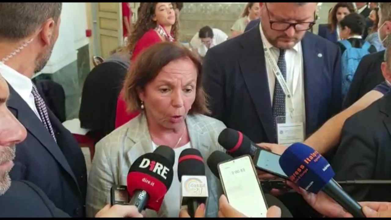 La ministra dell'Interno, Luciana Lamorgese