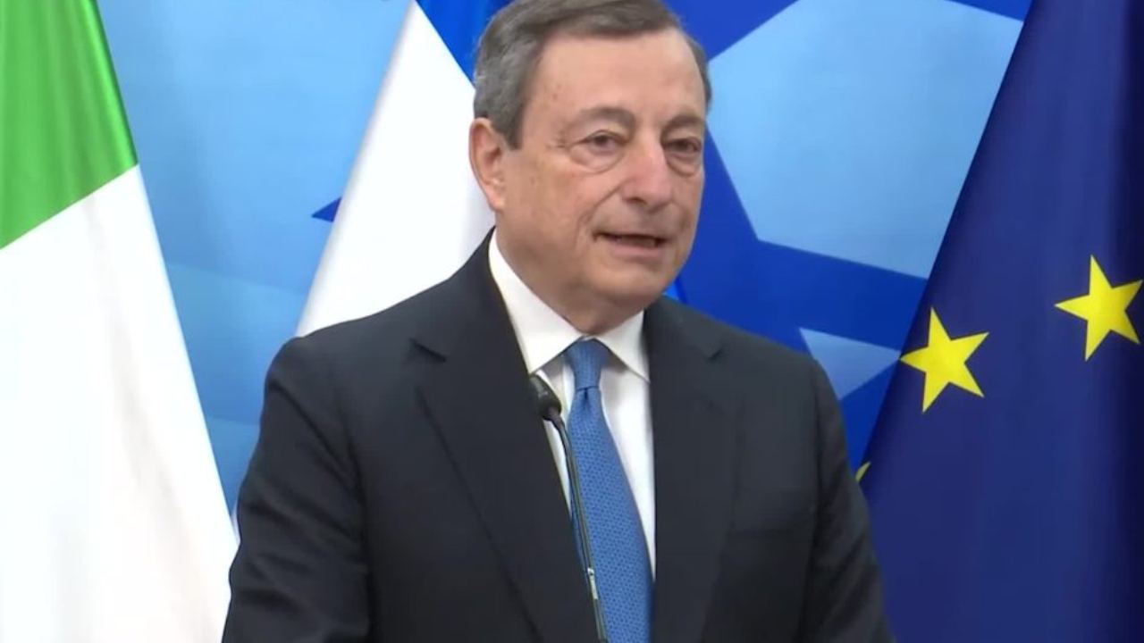 Il presidente del Consiglio Mario Draghi in visita in Israele