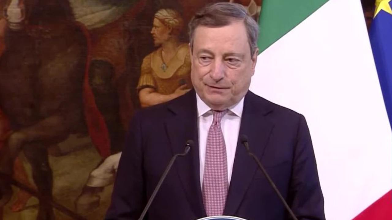 Il presidente del Consiglio, Mario Draghi