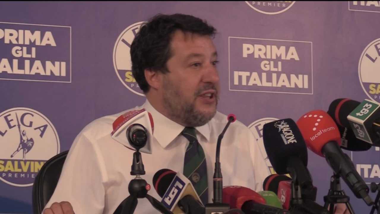 Il leader della Lega, Matteo Salvini