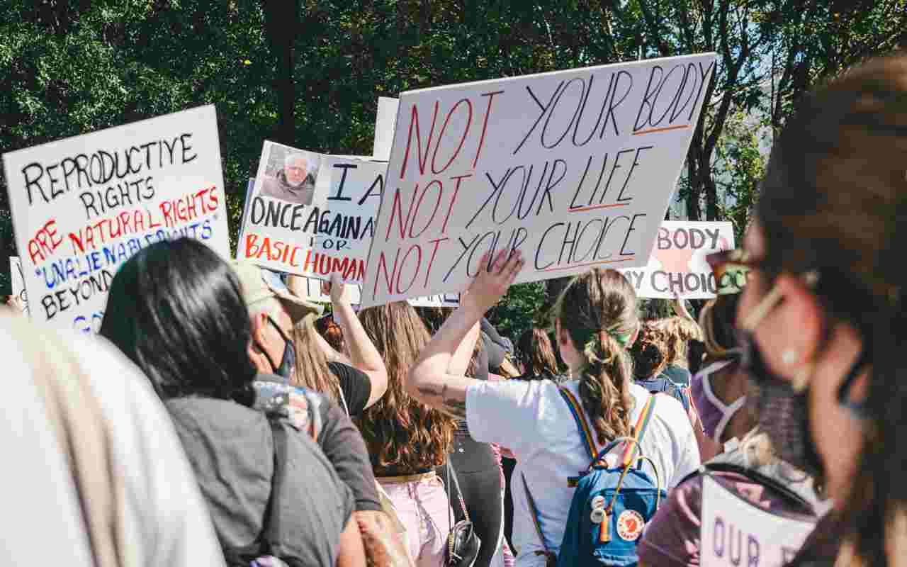 Una protesta a favore dell'aborto