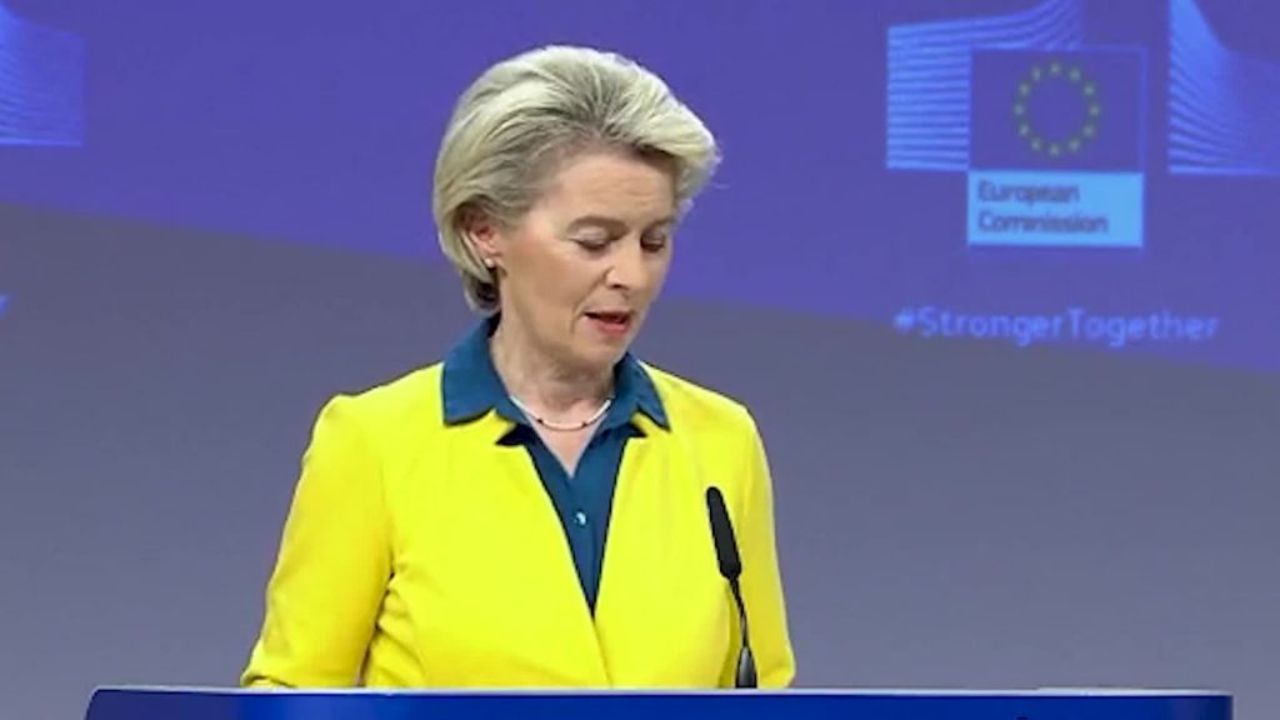 La presidente della Commissione Ue, Ursula von der Leyen