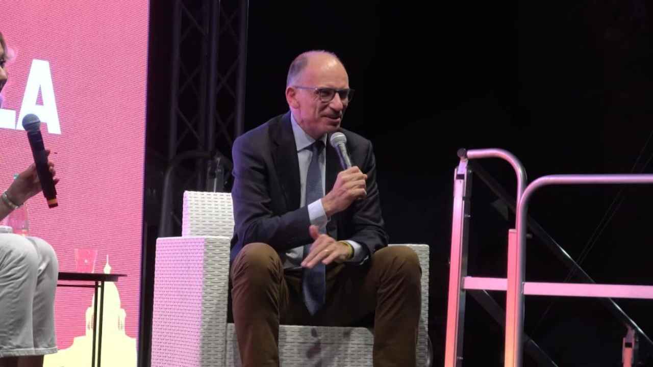 Il segretario del Pd, Enrico Letta