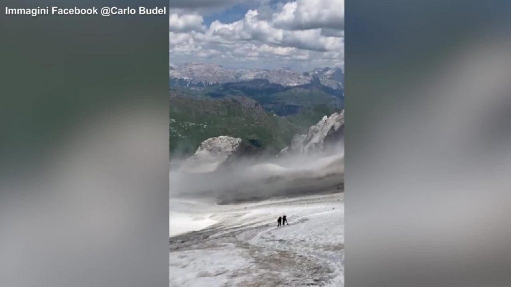 Il crollo sulla Marmolada