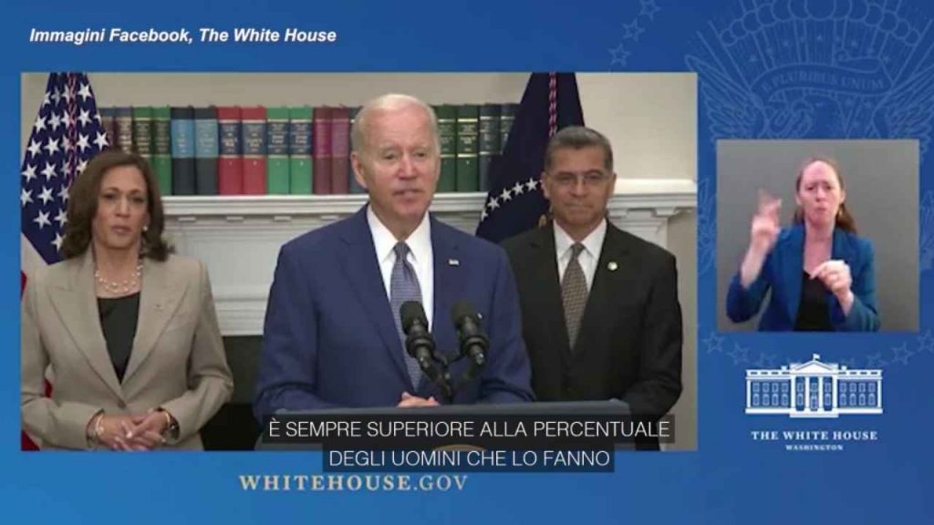 Il presidente Usa Joe Biden in conferenza stampa