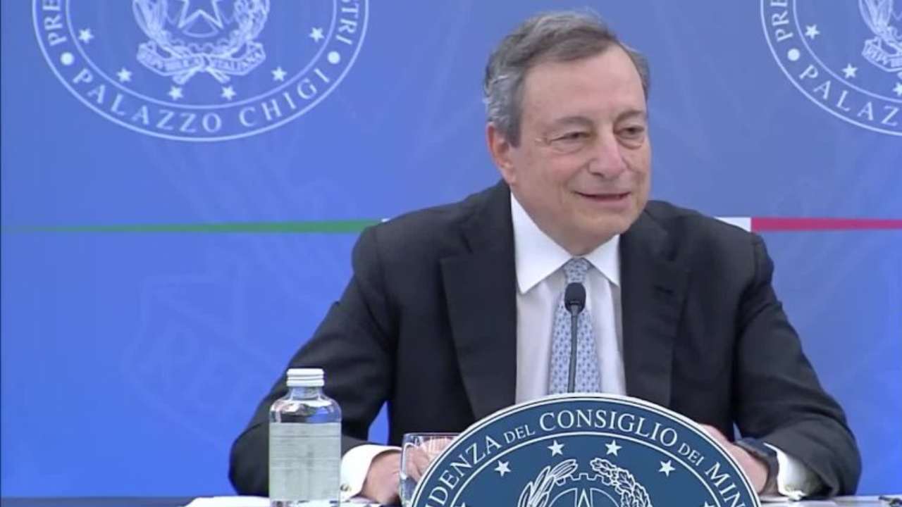 Il presidente del Consiglio, Mario Draghi