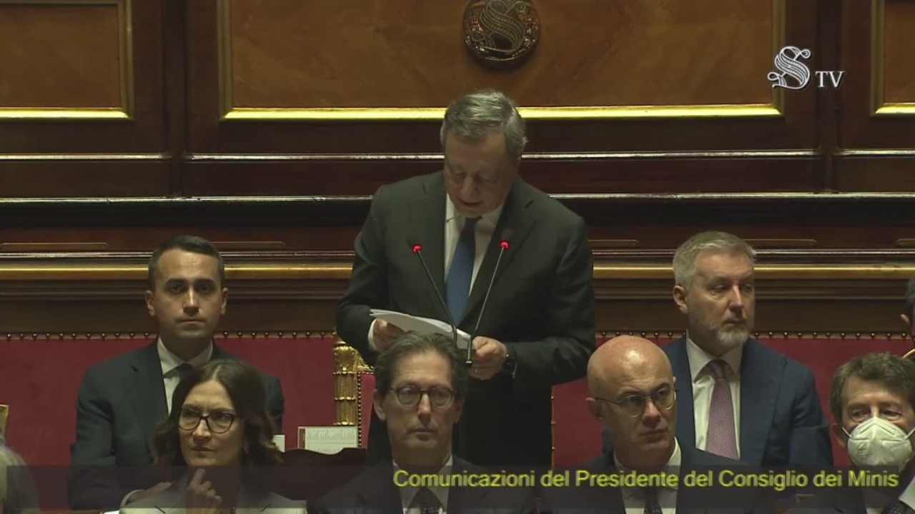 Il discorso di Mario Draghi al Senato